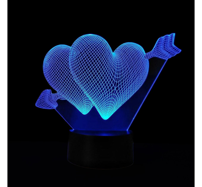 3D Світильник Серця 15959-2-4