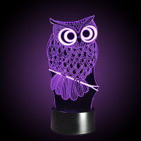 3D Светильник Сова 15952-3-8 3D Светильник Сова 15952-3-8