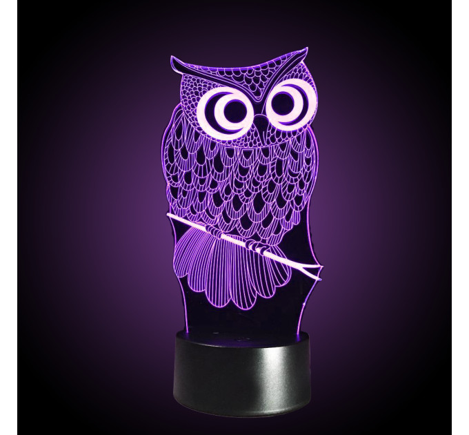 3D Світильник Сова 15952-3-8