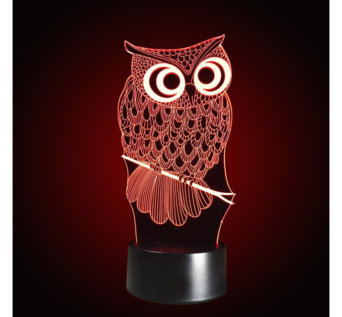 3D Світильник Сова 15952-3-8
