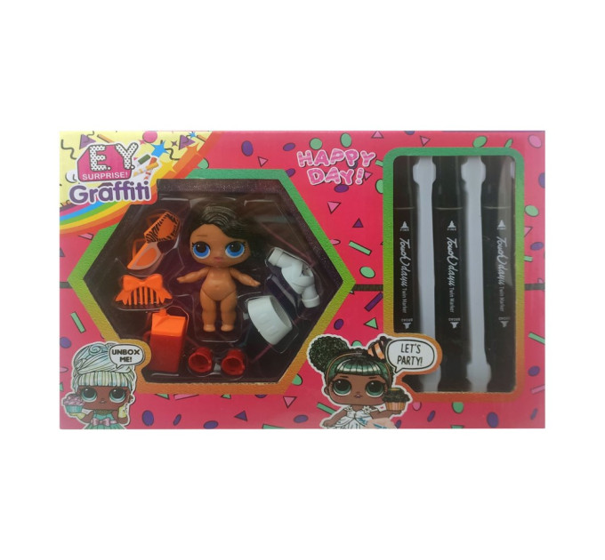 Дитяча лялька "L.Q.L" EY2413 з маркерами