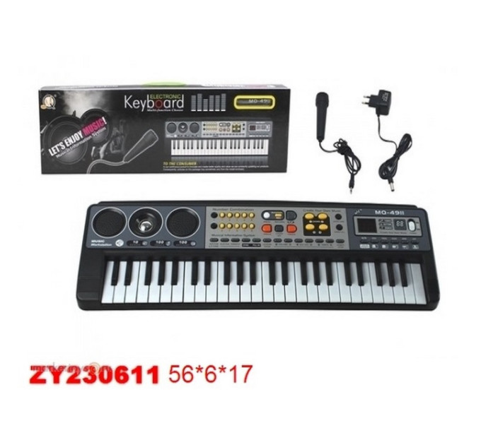 Детский орган MQ4911 с микрофоном, зарядка