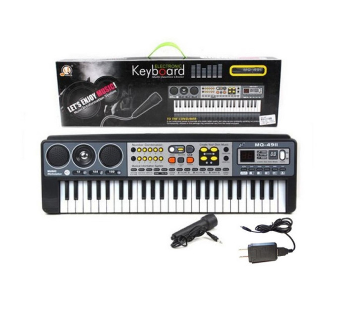 Детский орган MQ4911 с микрофоном, зарядка