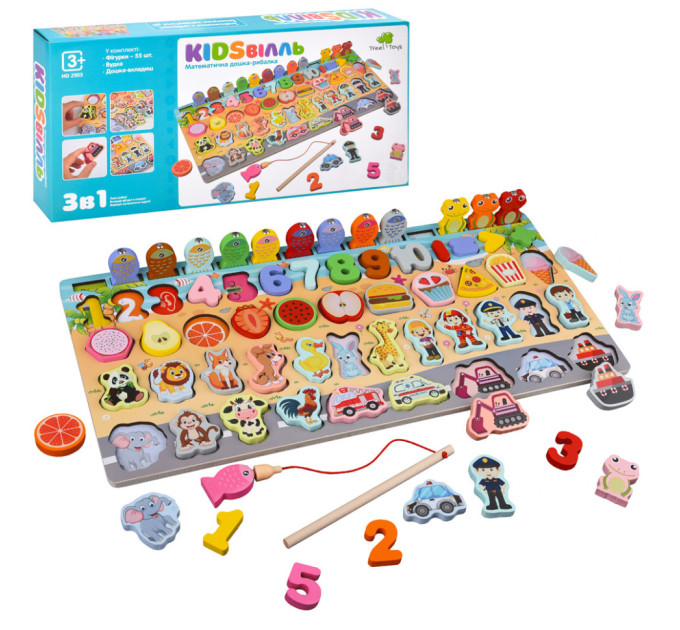 Дерев'яна іграшка Центр розвиваючий MD 2903 риболовля