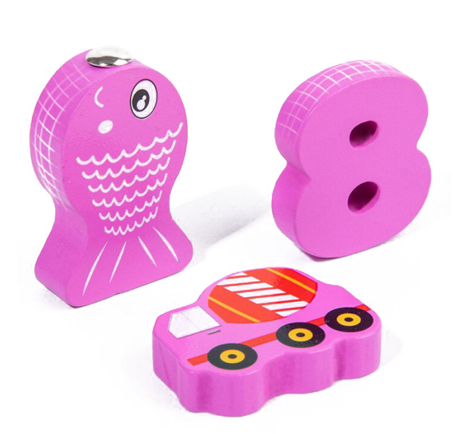 Деревянная игрушка Центр развивающий MD 1647 рыбалка, цифры, слова укр/рус