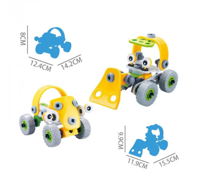 Конструктор Build&Play 2 в 1 "Будівельники" HANYE J-7725, 56 елементів