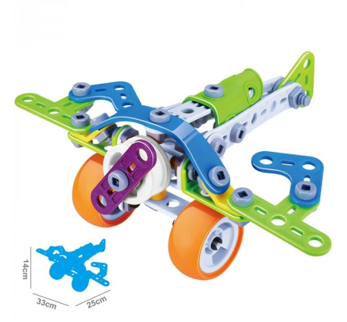 Конструктор Build&Play "Самолет" HANYE J-7706, 73 элемента