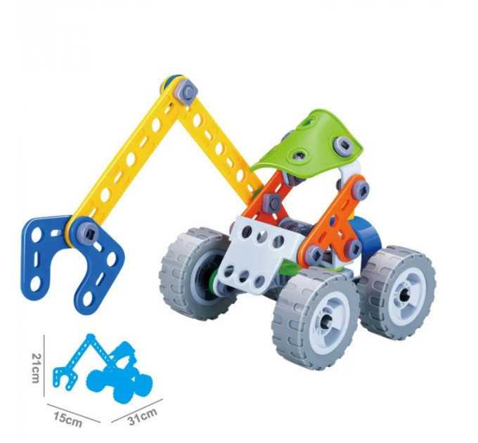 Конструктор Build&Play "Экскаватор" HANYE J-7704, 74 элемента