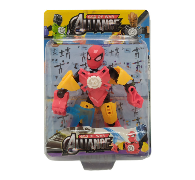 Детский Конструктор F2013-2A-1-4 шарнирный, фигурка, 12см