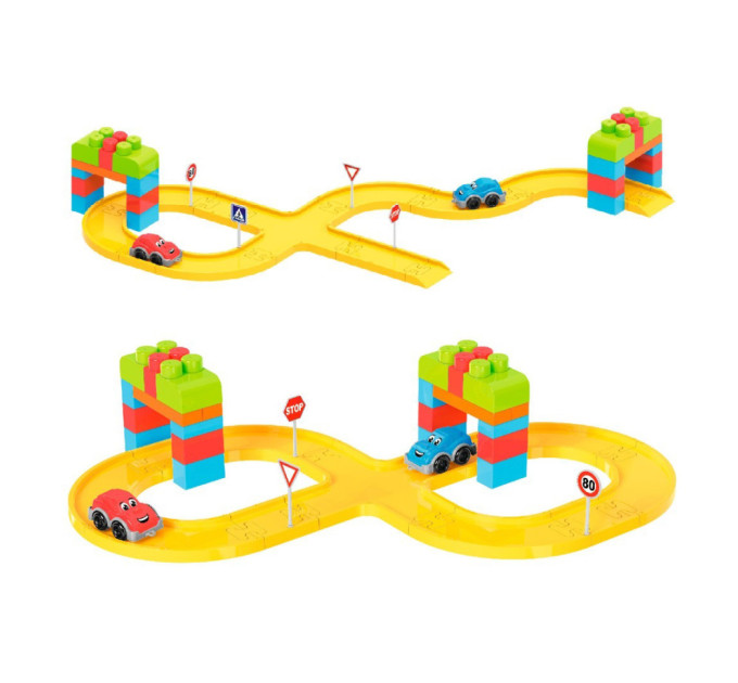 Игрушка "Конструктор Автотрек ТехноК", арт.8324 100 дет.