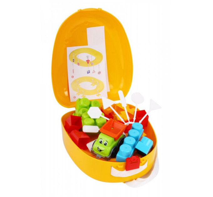 Дитячий конструктор в рюкзаку ТехноК 8652TXK з дорожніми знаками