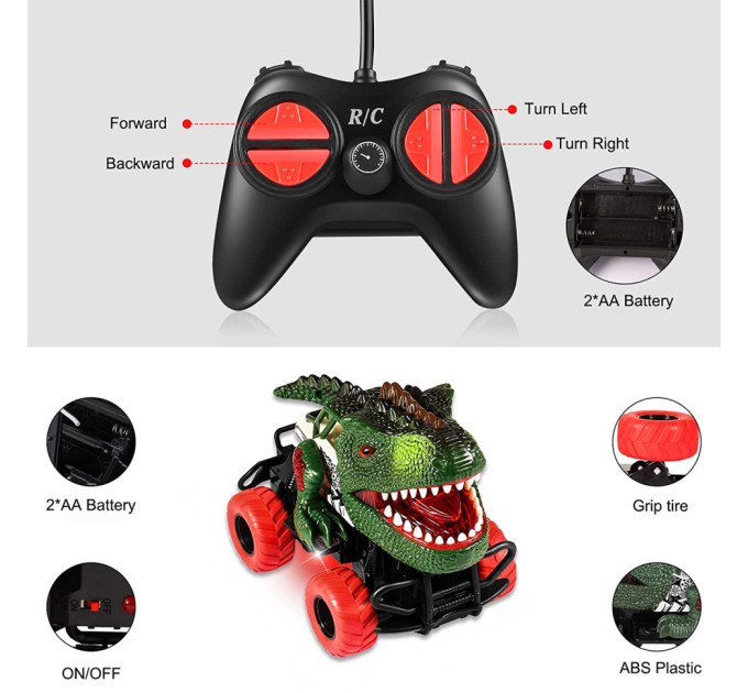 Машинка на радиоуправлении 068-17, батарейки, световые эффекты