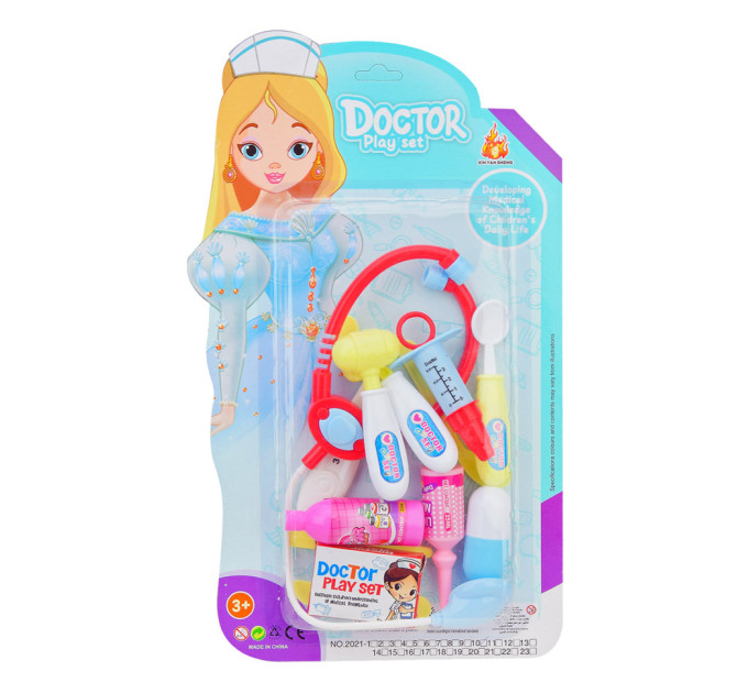 Игрушечный набор юного врача 2021-10-11, стетоскоп, аксессуары