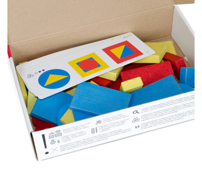 Навчальний набір "Логічні блоки Дьєнеша" Igroteco 900408, 48 деталей