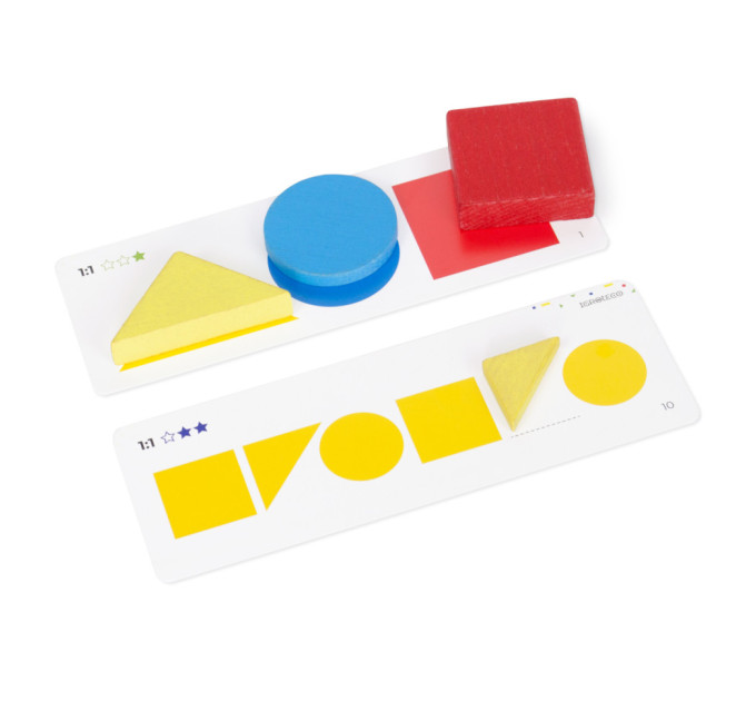 Навчальний набір "Логічні блоки Дьєнеша" Igroteco 900408, 48 деталей