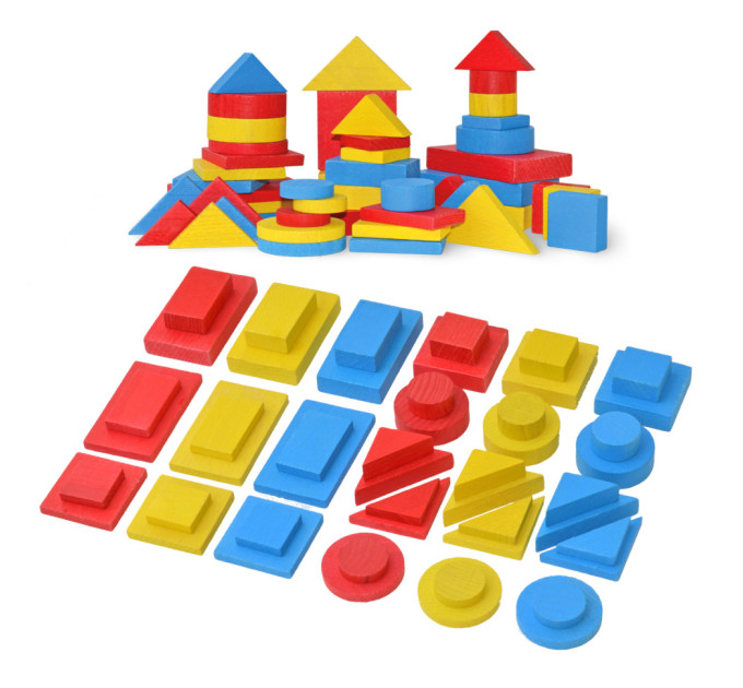 Навчальний набір "Логічні блоки Дьєнеша" Igroteco 900408, 48 деталей