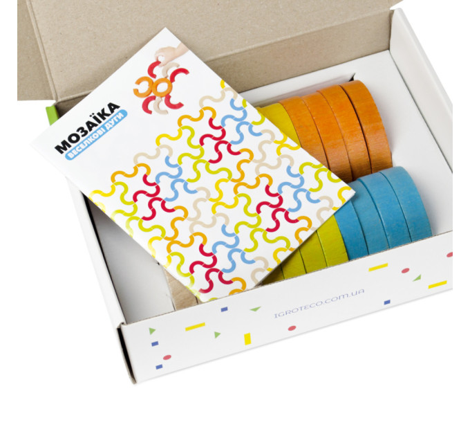 Деревянная развивающая игра "Радужные дуги" Igroteco 900507 мозаика-балансир