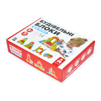 Деревянный конструктор "Строительные блоки" Igroteco 900453, 14 деталей