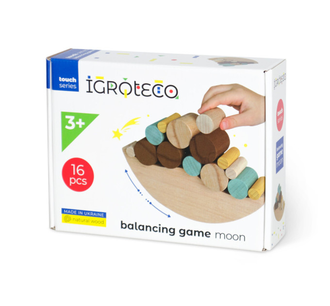 Развивающая игрушка-балансир "Луна" Igroteco 900422, 16 деталей