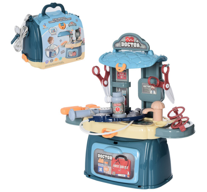 Игровой набор Доктор 3630 стол, инструменты, 26 предметов ,в чемодане
