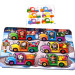 Дерев'яна гра з картками "Тварини на машинках" Ubumblebees (ПСФ132) PSF132, 42 деталі та 12 карт