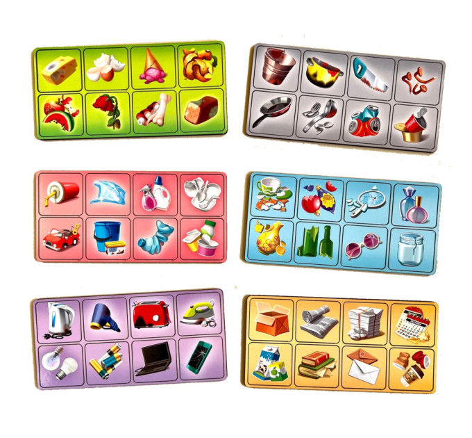 Настольная развивающая игра "Сортировка мусора: мусоровоз" Ubumblebees (ПСФ129) PSF129 комодик