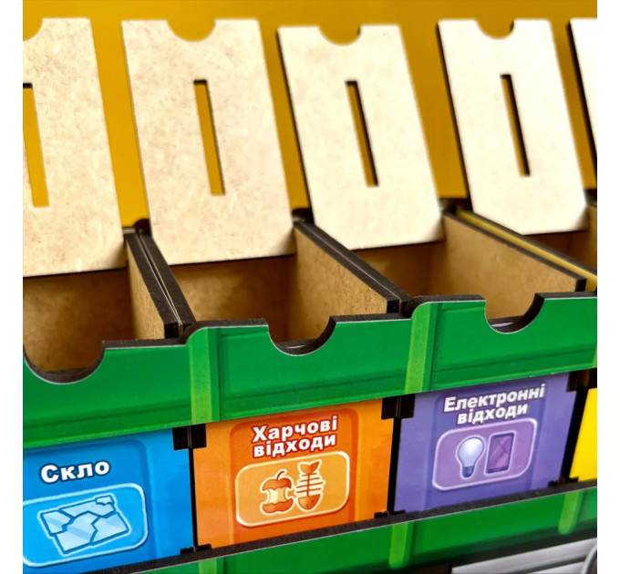 Настольная развивающая игра "Сортировка мусора: мусоровоз" Ubumblebees (ПСФ129) PSF129 комодик