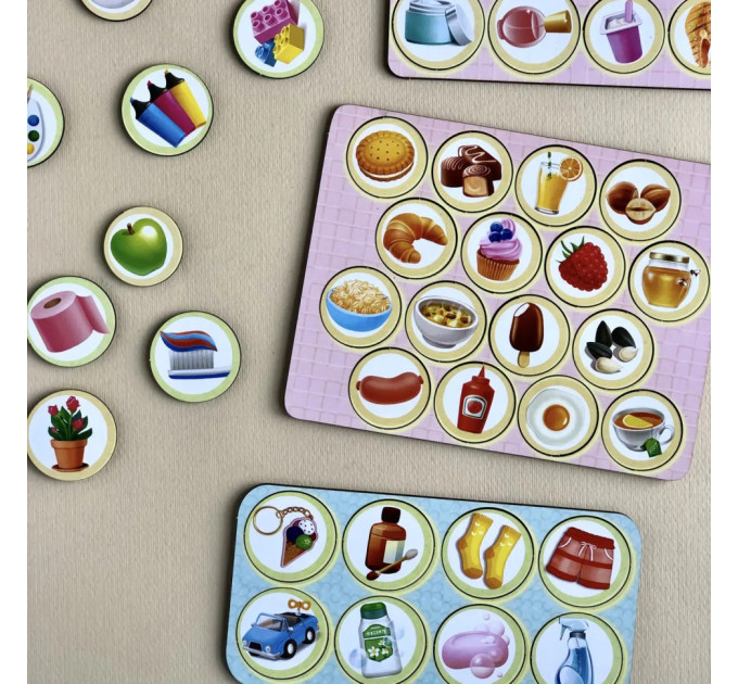 Деревянная настольная игра "Съедобное-несъедобное" Ubumblebees (ПСФ091) PSF091 сортер-комодик