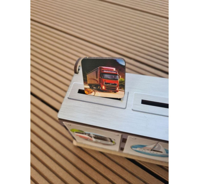 Настольная развивающая игра "Виды транспорта" Ubumblebees (ПСФ109) PSF109 комодик-сортер