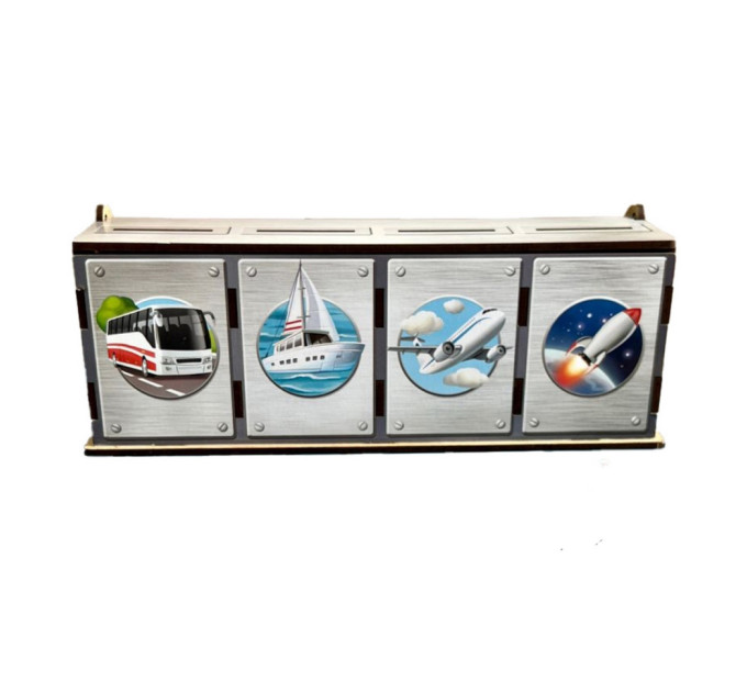 Настольная развивающая игра "Виды транспорта" Ubumblebees (ПСФ109) PSF109 комодик-сортер