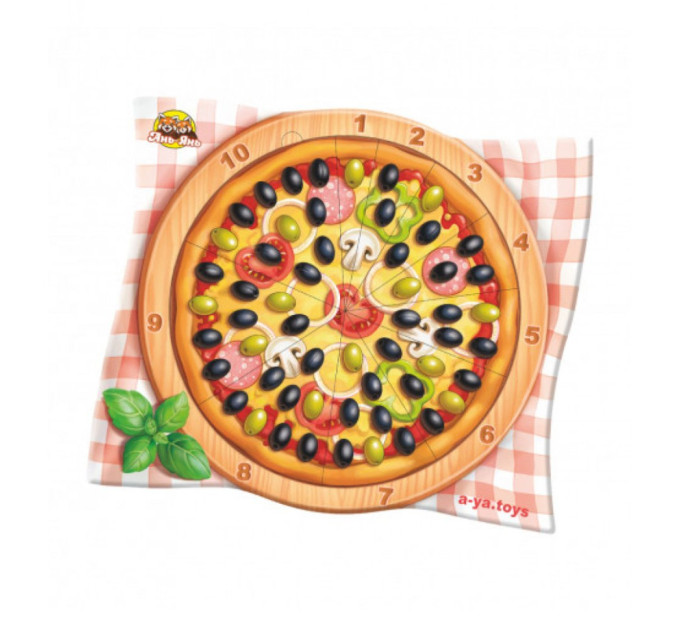 Настольная игра "Пицца - счет" Ubumblebees (ПСФ081) PSF081 сортер
