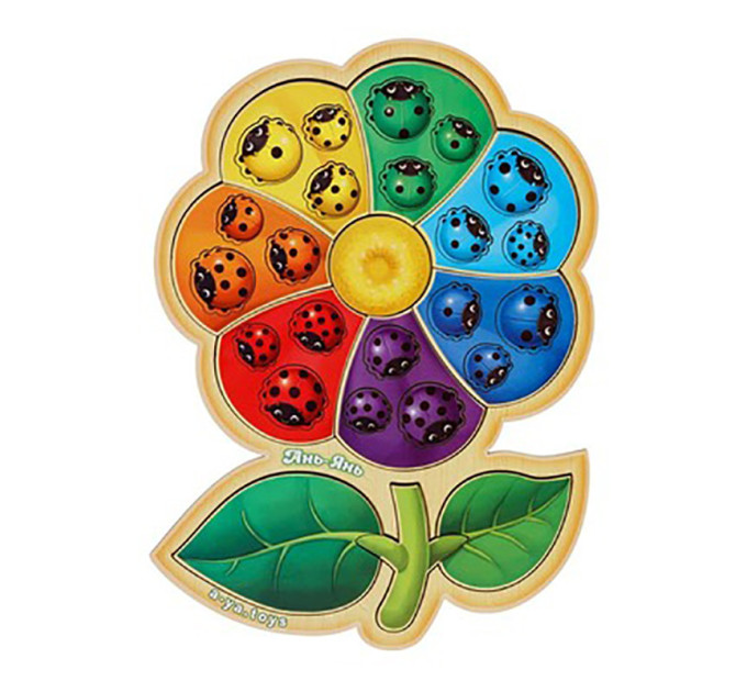 Настільна розвиваюча гра "Квітка-семиквітка-2" Ubumblebees (ПСФ039) PSF039 сортер з картками