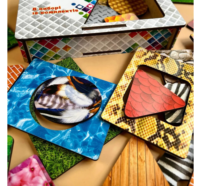 Деревянные Досточки Сегена "Перья" Ubumblebees (ПСД086) PSD086 с узорами