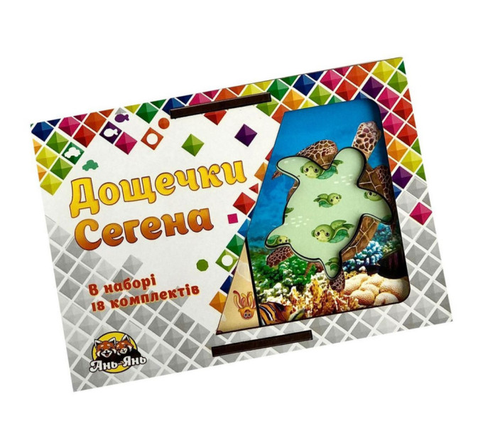 Деревянные Досточки Сегена "Морские жители" Ubumblebees (ПСФ083) PSF083 с узорами