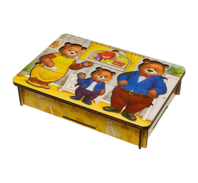 Настольная игра "Одень мишек" Ubumblebees (ПСД192) PSD192 деревянная