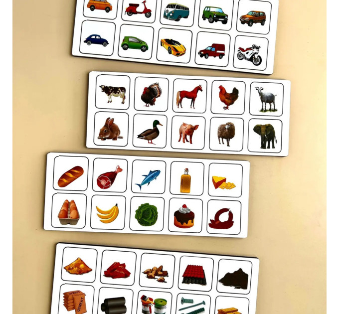 Деревянная настольная игра "Автопарк" Ubumblebees (ПСД082) PSD082 сортер-комодик