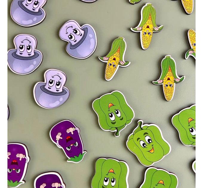 Дерев'яна настільна гра "Овочі -1" Ubumblebees (ПСД007) PSD007 сортер-комодик