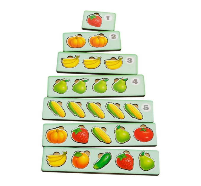 Деревянная настольная игра "Счет -2" Ubumblebees (ПСД070) PSD070 сортер-комодик