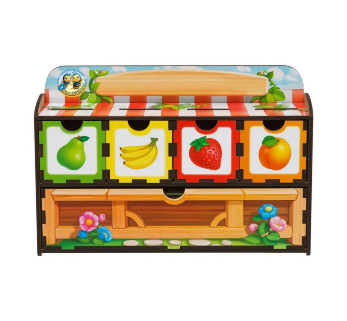 Деревянная настольная игра "Счет -2" Ubumblebees (ПСД070) PSD070 сортер-комодик