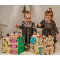 Развивающая игрушка Бизикуб Temple Group TG200123 30х30х30 см Разноцветный