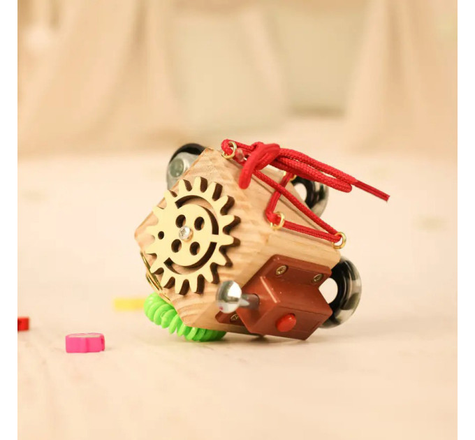 Розвиваюча іграшка Бізікуб "Дорожній" Temple Group TG200139 5х5х5 см