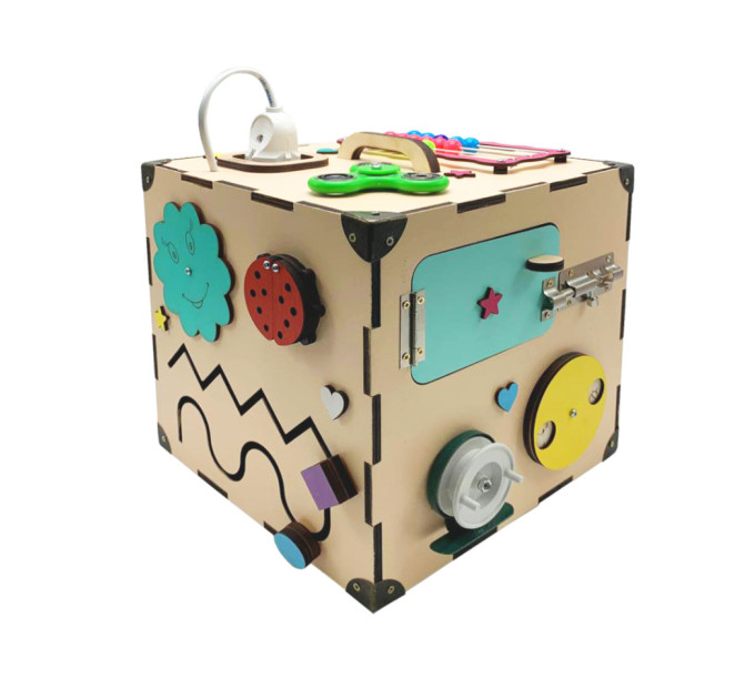 Развивающая игрушка Бизикуб Temple Group TG200172 23х23х23 см Бежевый