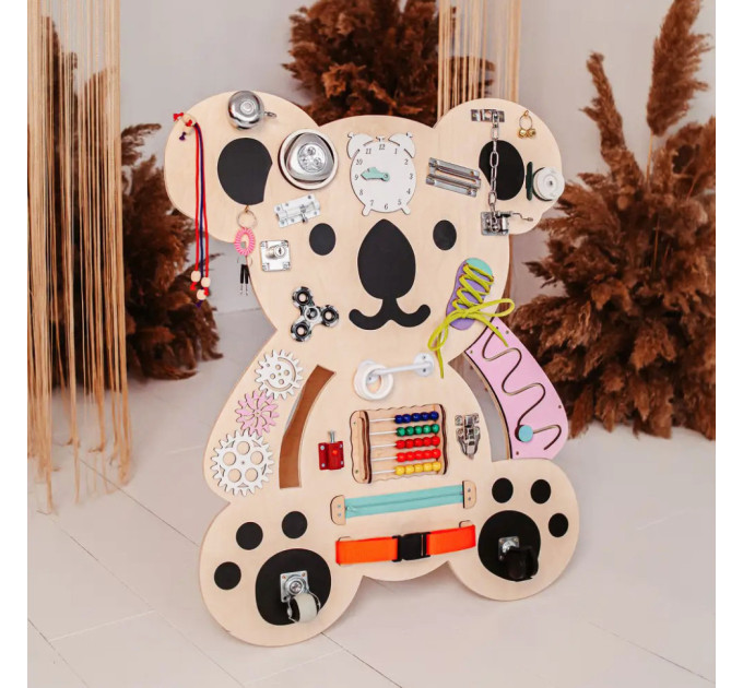 Развивающая игрушка Бизиборд "Коала" Temple Group TG200158 75х62 см Натуральный