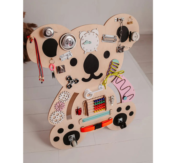 Развивающая игрушка Бизиборд "Коала" Temple Group TG200158 75х62 см Натуральный