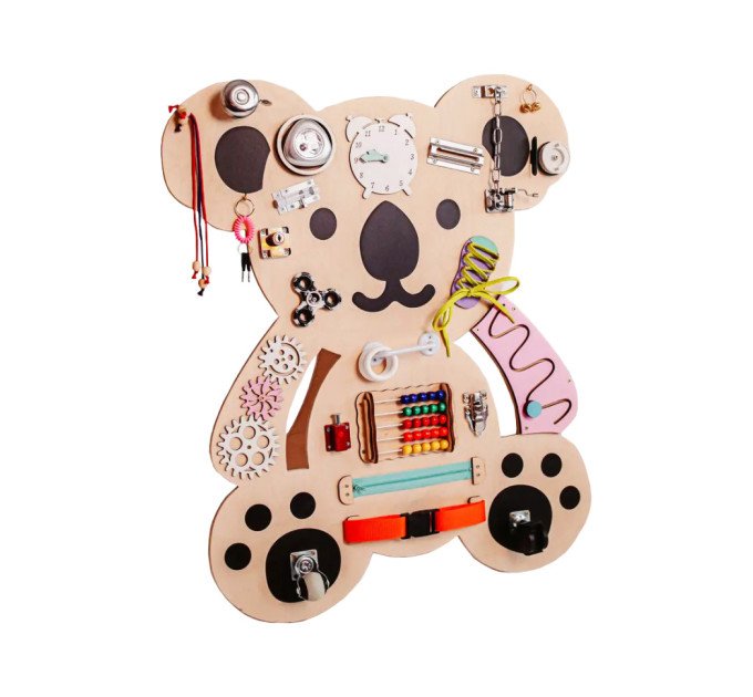 Развивающая игрушка Бизиборд "Коала" Temple Group TG200158 75х62 см Натуральный