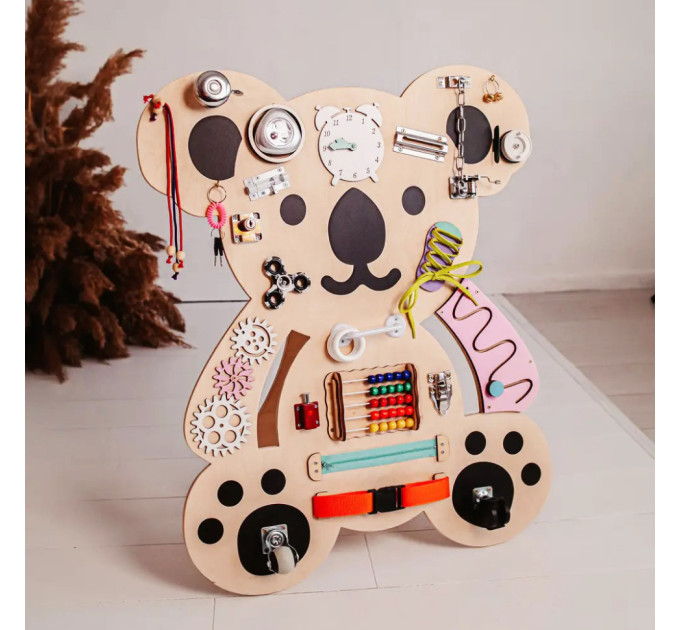 Развивающая игрушка Бизиборд "Коала" Temple Group TG200158 75х62 см Натуральный