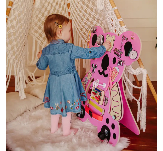 Развивающая игрушка Бизиборд "Коала" Temple Group TG200144 75х62 см Розовый