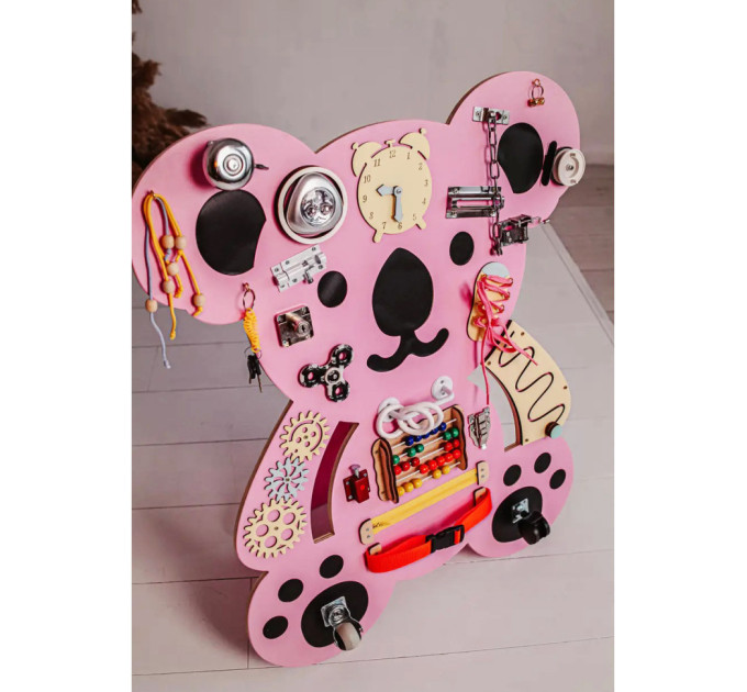 Развивающая игрушка Бизиборд "Коала" Temple Group TG200144 75х62 см Розовый