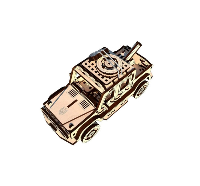 Деревянный конструктор "Волонтерский пикап" Pazly UPZ-006 187 деталей