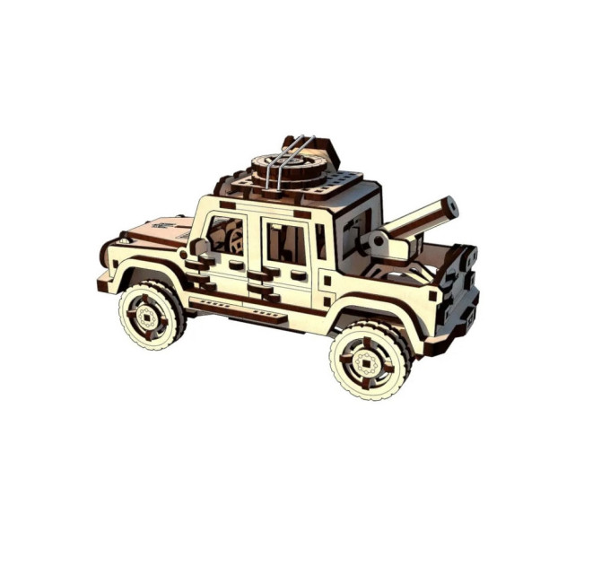 Деревянный конструктор "Волонтерский пикап" Pazly UPZ-006 187 деталей